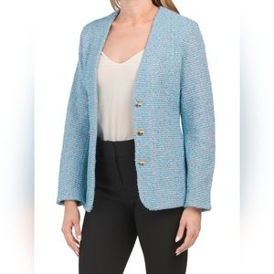 St John Tweed knit jacket size 10 womens